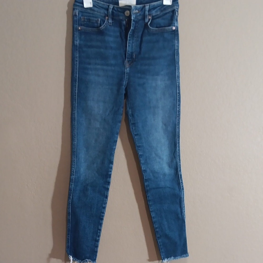 Free People Classic Blue Women's High-Rise Skinny Jeans